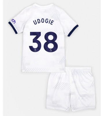 Tottenham Hotspur Destiny Udogie #38 Hemmakläder Barn 2023-24 Kortärmad (+ Korta byxor)